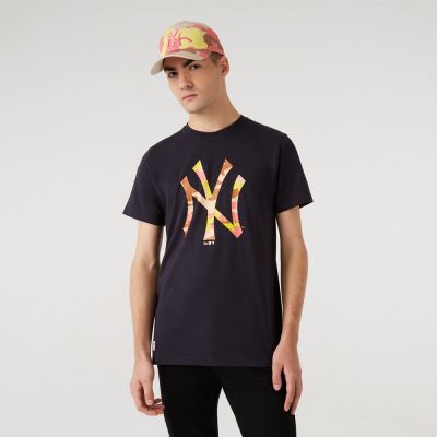 New Era Mlb Camo New York Yankees Navy - Nero - Maglietta a maniche corte