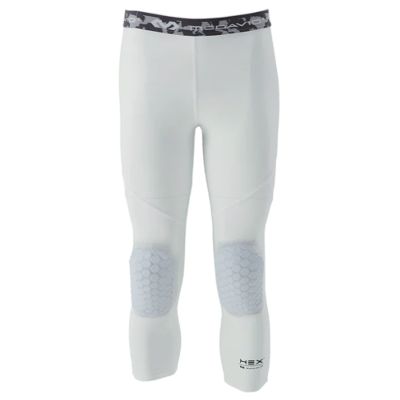 McDavid Hex Tight With Knee Pads 3/4 White - Blanc - Pantaloni