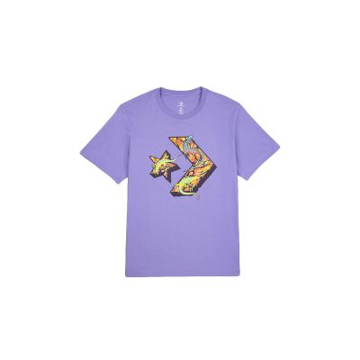 Converse Star Chevron Lizard Graphic T-Shirt - Viola - Maglietta a maniche corte