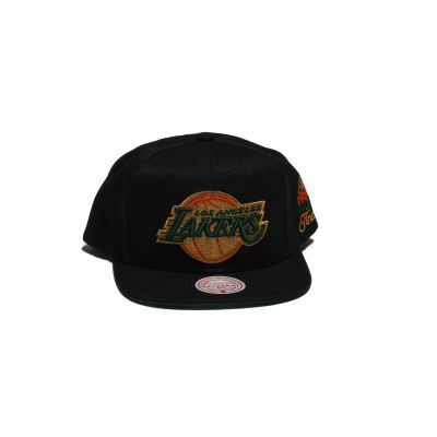 Mitchell & Ness BHM Logo Color Los Angeles Lakers Snapback - Nero - Cappello