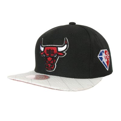 Mitchell & Ness NBA Chicago Bulls 75Th Platinum Snapback - Nero - Cappello