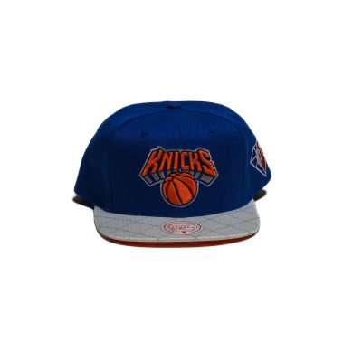 Mitchell & Ness NBA New York Knicks 75th Platinum Snapback - Blu - Cappello