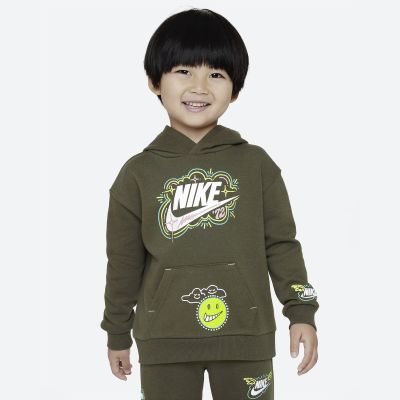 Nike NSW Art Of Play Pullover Hoodie Cargo Khaki - Verde - Hoodie