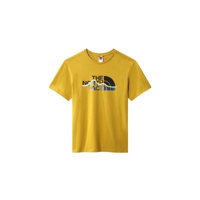 The North Face M Mountain Line T-shirt - Giallo - Maglietta a maniche corte