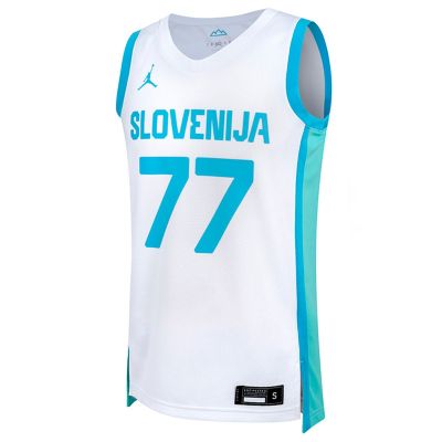 Jordan Slovenia 24 Luka Dončić Limited Home Jersey - Blanc - Maglia