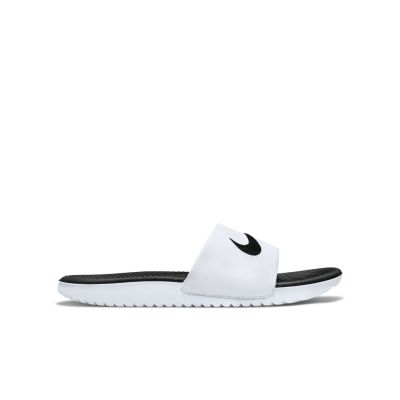 Nike Kawa "White Black" Slides (GS/PS) - Blanc - Infradito