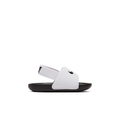 Nike Kawa "White Black" Slides (TD) - Blanc - Scarpe