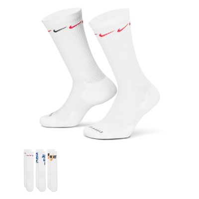 Nike Everyday Plus Cushioned 3-Pack Socks Multi-Color - Blanc - Calzini