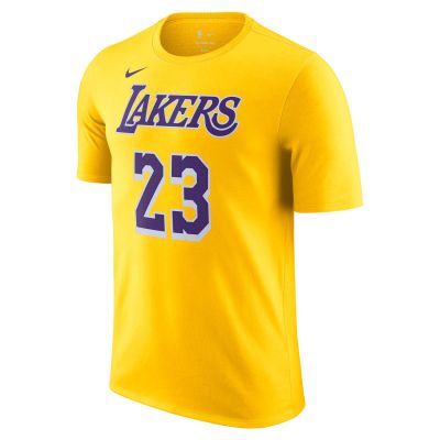 Nike NBA Los Angeles Lakers LeBron James Tee - Giallo - Maglietta a maniche corte