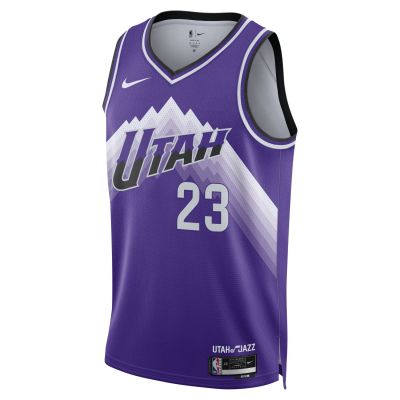 Nike Dri-FIT NBA Utah Jazz Lauri Markkanen City Edition 23/24 Swingman Jersey - Viola - Maglia