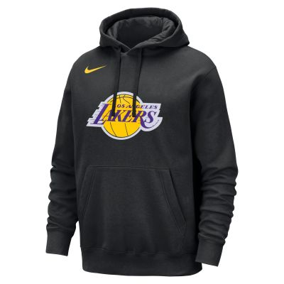 Nike Los Angeles Lakers Club Pullover Hoodie Black - Nero - Hoodie