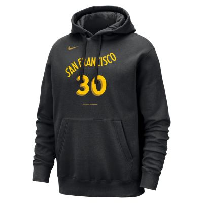 Nike NBA Golden State Warriors Stephen Curry City Edition Club Hoodie - Nero - Hoodie