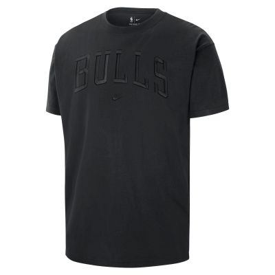 Nike NBA Chicago Bulls Courtside Tee Black - Nero - Maglietta a maniche corte