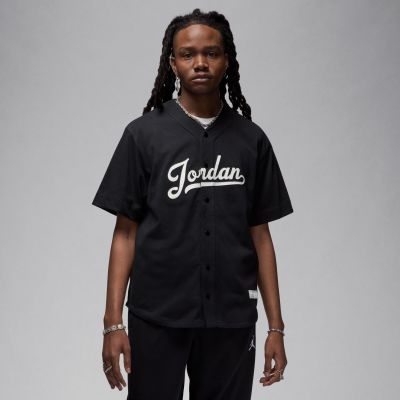 Jordan Flight MVP Baseball Shirt Black - Nero - Maglietta a maniche corte