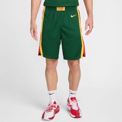 Jordan Lithuania Limited Road Shorts - Verde - Pantaloncini