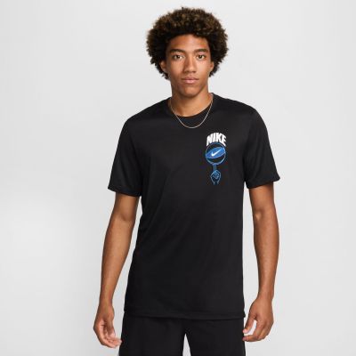 Nike Dri-FIT Basketball Tee Black - Nero - Maglietta a maniche corte