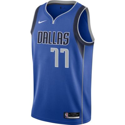 Nike Luka Doncic Dallas Mavericks Icon Edition 2020 Jersey - Blu - Maglia