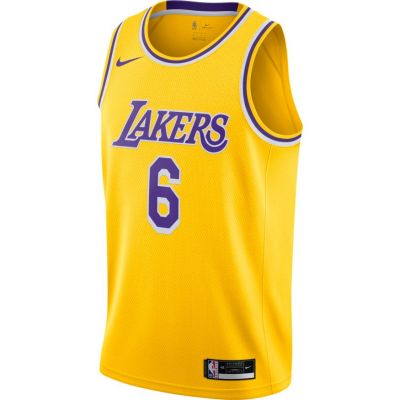Nike LeBron James Lakers Icon Edition 2020 Swingman Jersey - Giallo - Maglia