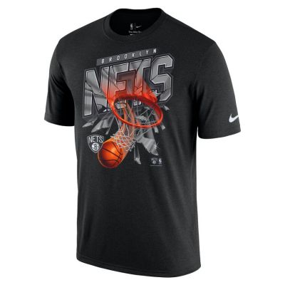 Nike NBA Brooklyn Nets Courtside Tee - Nero - Maglietta a maniche corte