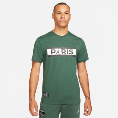 Jordan Paris Saint-Germain Tee Green - Verde - Maglietta a maniche corte