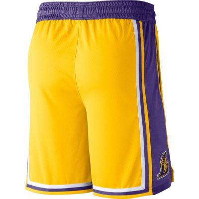 Nike LA Lakers Road Swingman Short - Giallo - Pantaloncini