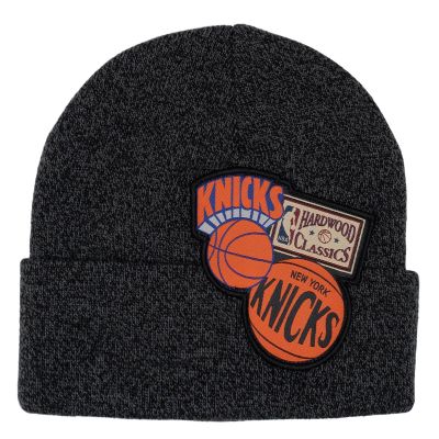 Mitchell & Ness NBA New York Knicks XL Logo Patch Knit Hwc - Nero - Cappello