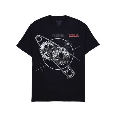 Pleasures Research T-Shirt Black - Nero - Maglietta a maniche corte