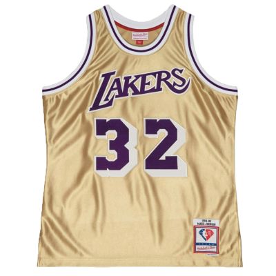 Mitchell & Ness Los Angeles Lakers Magic Johnson 75th Gold Swingman Jersey - Multicolor - Maglia