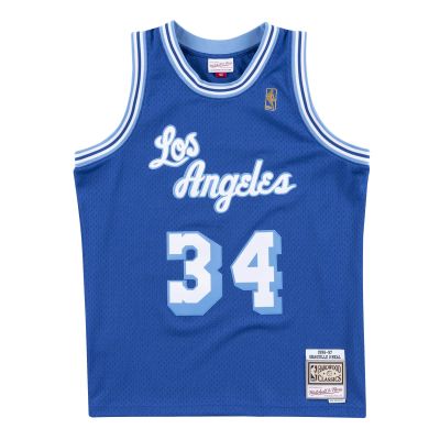 Mitchell & Ness NBA LA Lakers Shaquille O'Neal Swingman Jersey - Blu - Maglia