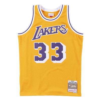 Mitchell & Ness NBA Swingman Jersey Los Angeles Lakers Kareem Abdul Jabbar - Giallo - Maglia