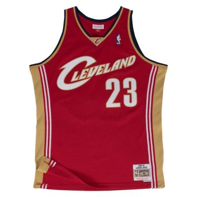 Mitchell & Ness NBA Cleveland Cavaliers Lebron James Red Swingman Road Jersey - Rosso - Maglia