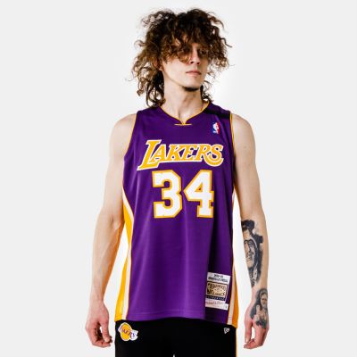 Mitchell & Ness Authentic Jersey Los Angeles Lakers Shaquille O'Neill Purple - Viola - Maglia