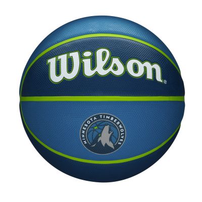 Wilson NBA Team Tribute Basketball Minnesota Timberwolves Size 7 - Blu - Sfera