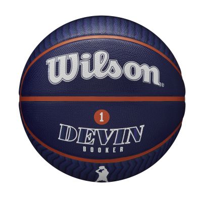 Wilson NBA Player Icon Outdoor Devin Booker Basketball Size 7 - Viola - Sfera