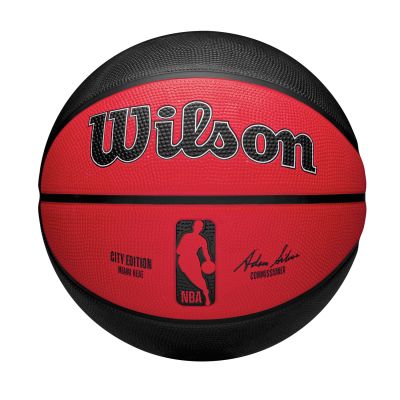 Wilson 2023 NBA Team City Edition Miami Heat Size 7 - Rosso - Sfera