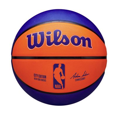 Wilson 2023 NBA Team City Edition New York Knicks Size 7 - Arancia - Sfera