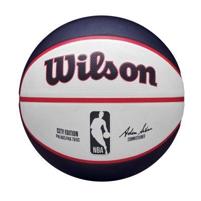 Wilson 2023 NBA Team City Edition Philadelphia 76 ers Size 7 - Blu - Sfera